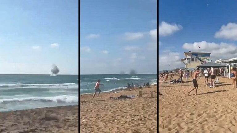 شاهدوا ما حلّ برواد الشاطئ في نهاريا… مهجورة لله تعالى قرب المستجمّين (فيديو)