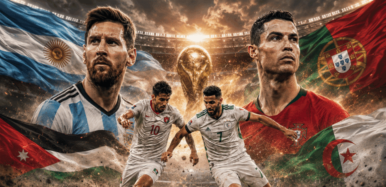 ميسي ورونالدو ديربي عربي… يتسابق في كأس العالم