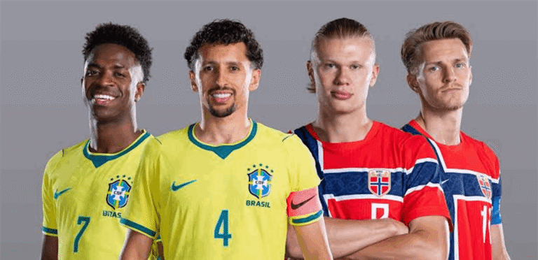 قبل القفز على الجليد..تشكيل البرازيلي والنرويج