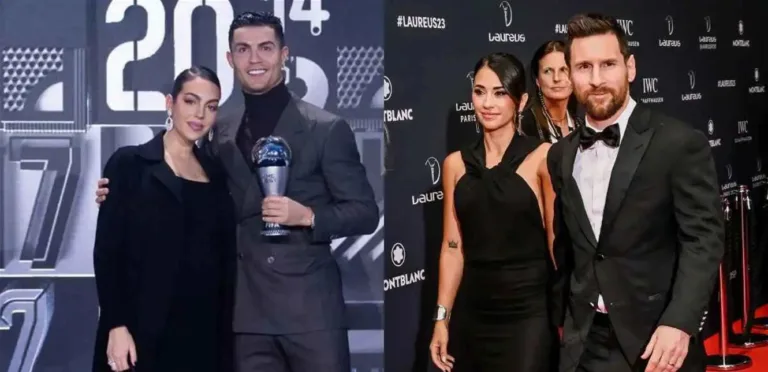 هل هنأ ميسي رونالدو بعد زواجه جورجينا؟