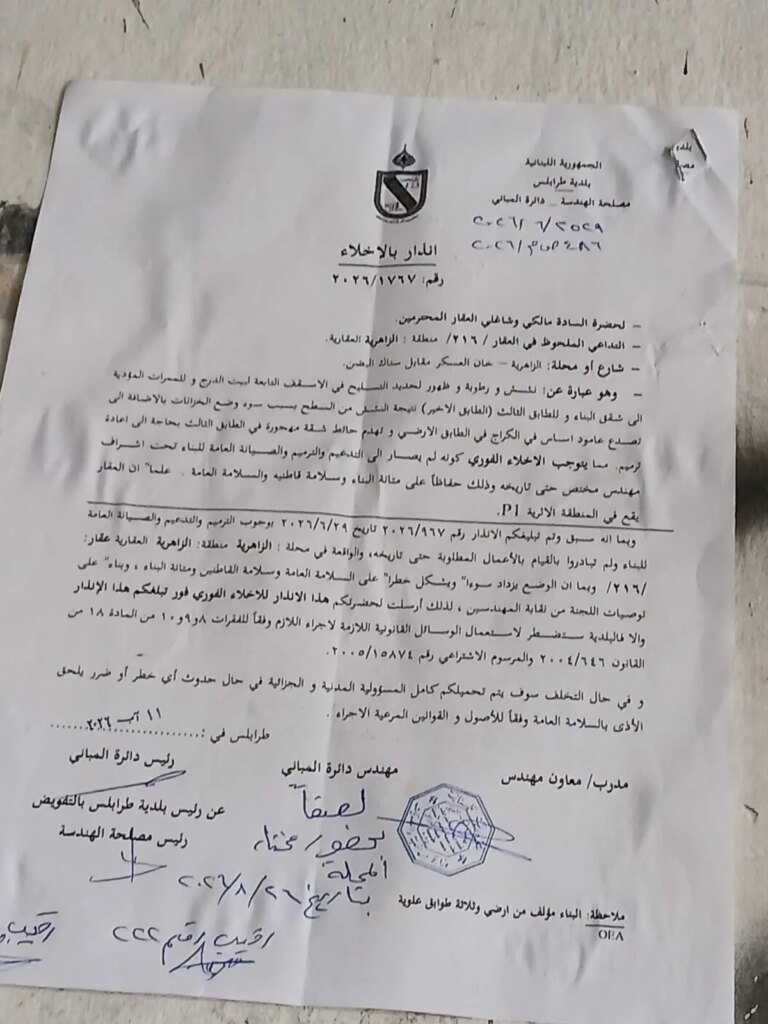 يخلق مبنى جديد في طرابلس.. بعد أن تتكرر التبانة: هل يتكرر المشهد؟