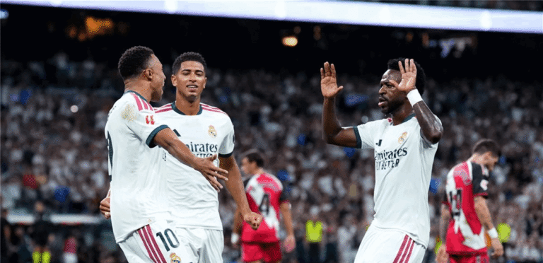مبابي يقود ريال مدريد إلى رباعية أمام رايو فاليكانو